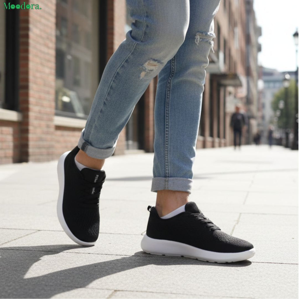 Moodora Men’s Lightweight Mesh Sneakers – Breathable Casual Shoes