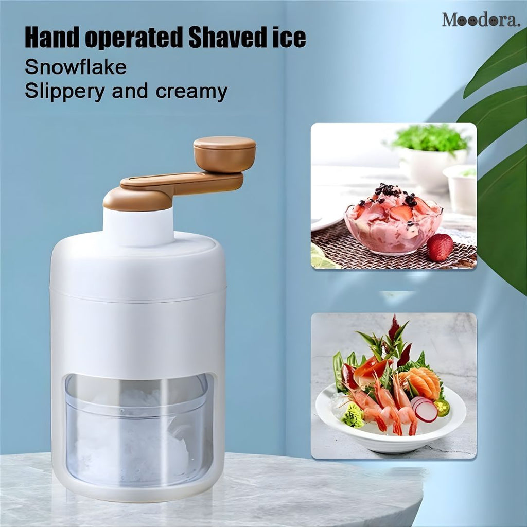 Moodora Manual Ice Shaver Crusher – Easy Ice