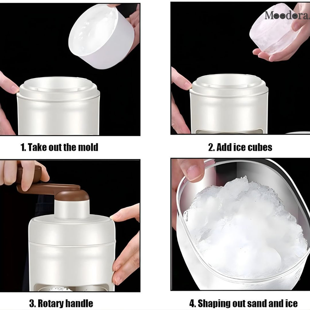 Moodora Manual Ice Shaver Crusher – Easy Ice