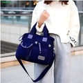 Moodora Splitter Soft Canvas Large Capacity One-Shoulder Shopping & Travel Handbag