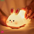 Moodora Silicone Rabbit Night Lamp – Rechargeable Touch Bunny Lamp for Kids