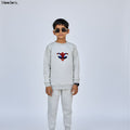 Moodora Kids Fleece Tracksuit – Warm Sweatshirt & Pajama Set for Baby Boys