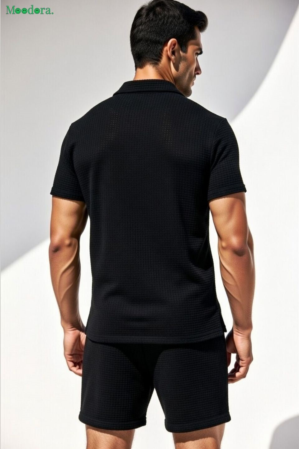 Moodora Men’s Black Tracksuit – Trendy & Comfortable Sports Wear