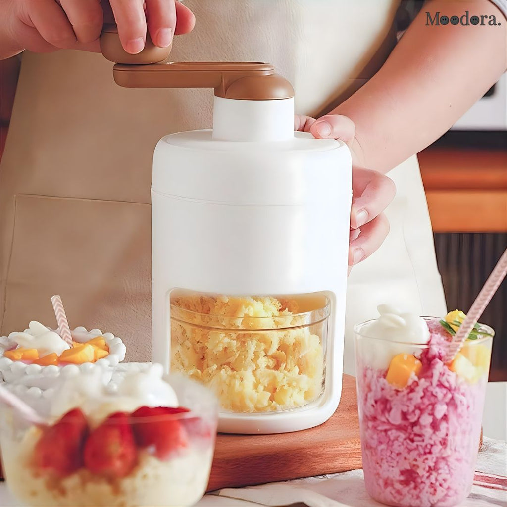 Moodora Manual Ice Shaver Crusher – Easy Ice