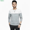 Moodora Men’s Full Sleeve Lining Print T-Shirt