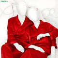 Moodora Couple Silk Satin Pajama Set – 4 Pcs