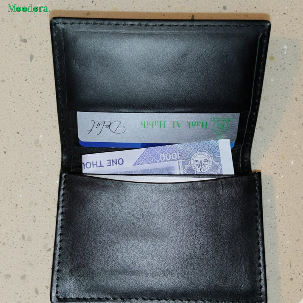 Moodora Unisex Leather Pocket Organizer – Premium Smooth Finish Wallet