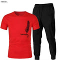 Moodora Men’s Half Sleeve Printed Tracksuit