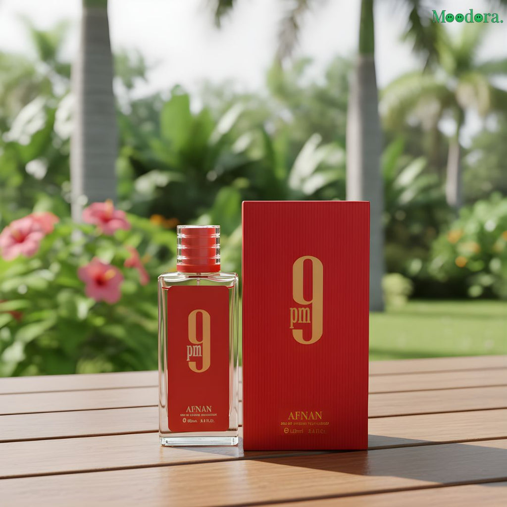 Moodora Afnan 9PM Unisex Eau de Parfum 100ml – Long-Lasting Elegant Fragrance (Red Edition)