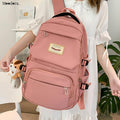 Moodora Korean Style Nylon School Backpack