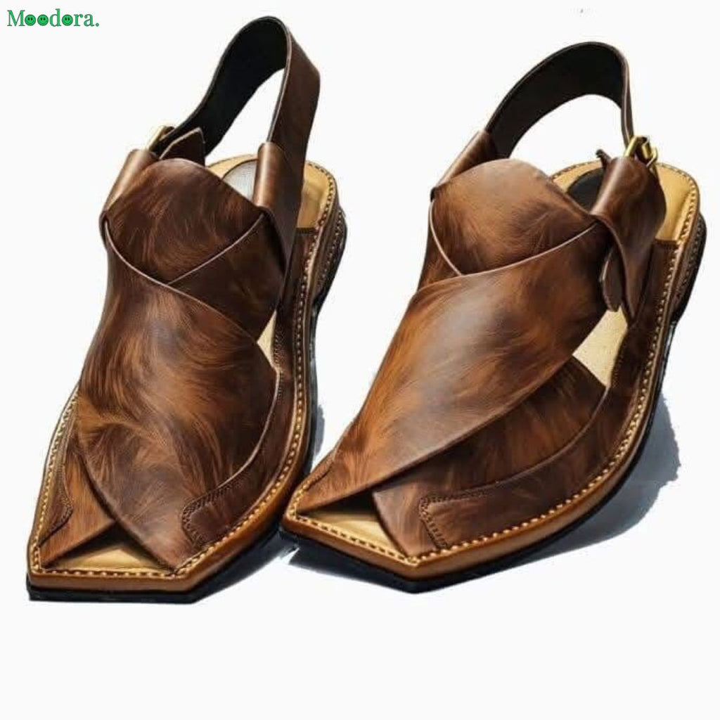 Moodora Peshawari Zalmi HP Shape Chappal – Babar Sher Color