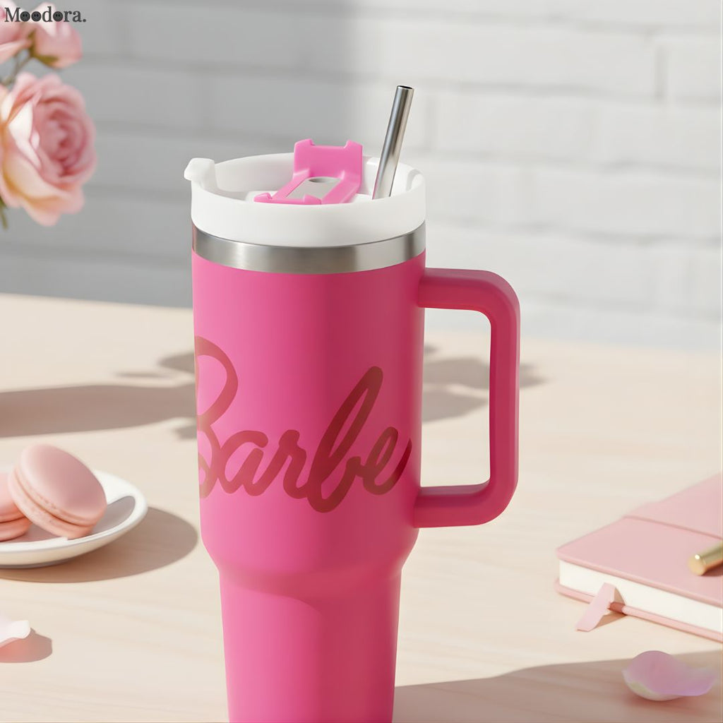 Moodora Master Barbie Tumbler – Pink Leak-Proof Kids Drinkware (With Box)