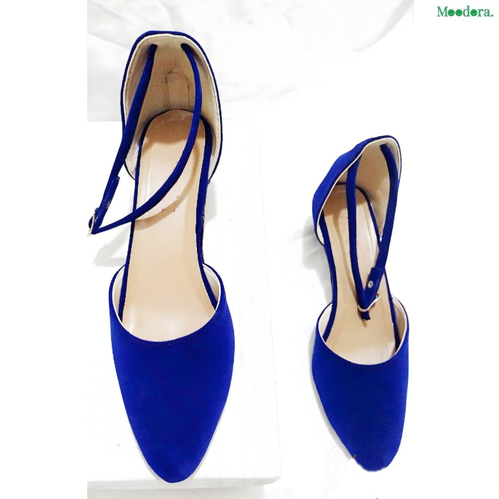 Moodora Velvet Pump Heels for Women – Elegant 2 Inch Party Wear Shoes