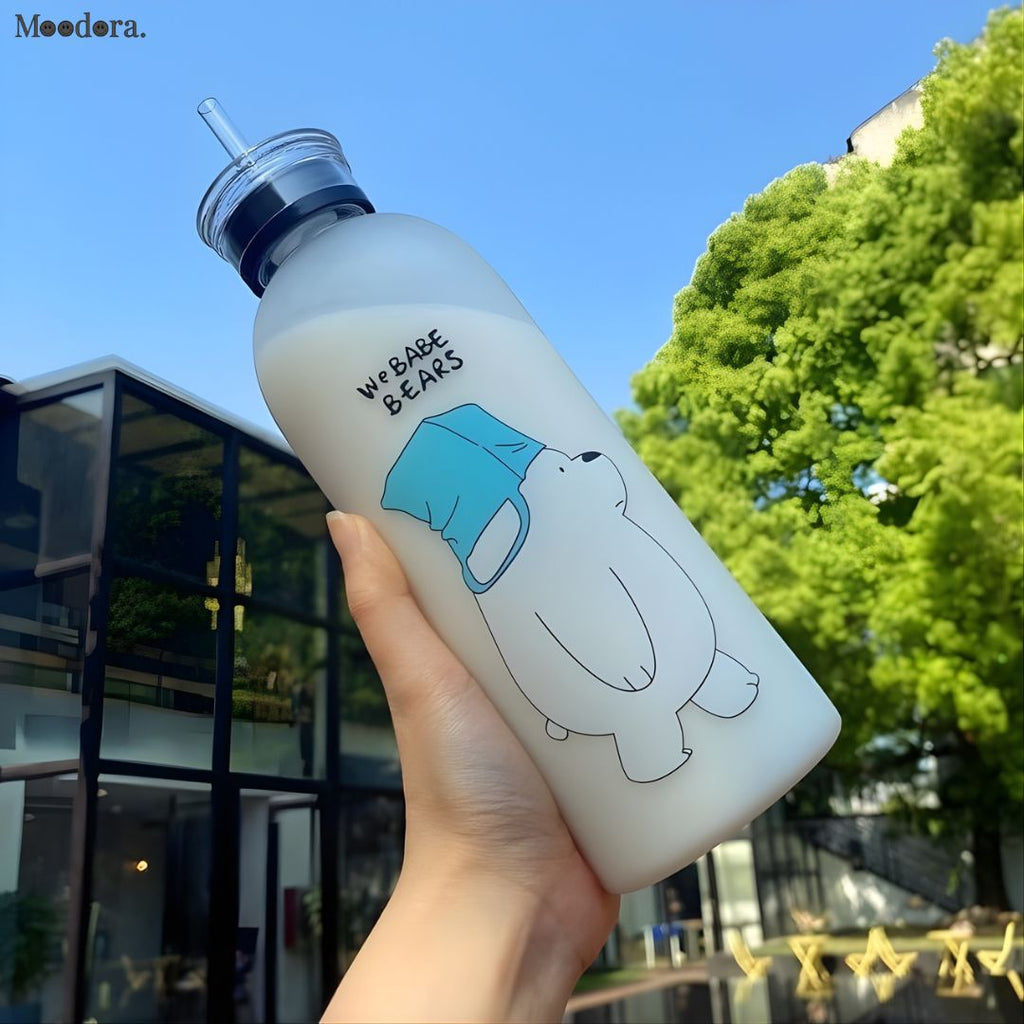 Moodora Cute Panda Cartoon Water Bottle 1000ml
