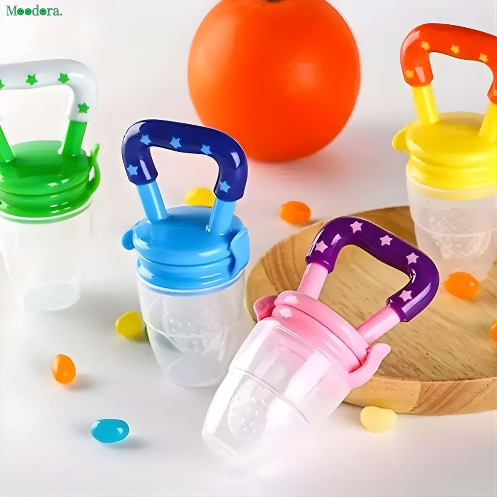 Moodora Baby Fruit Pacifier Feeder – Silicone Food &amp; Teething Soother