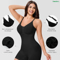 Moodora Seamless Shapewear Bodysuit – Tummy Control Mid-Thigh Body Shaper for Women