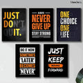 Moodora 6-Piece Motivational Cardboard Phototiles – 5x7 Inch