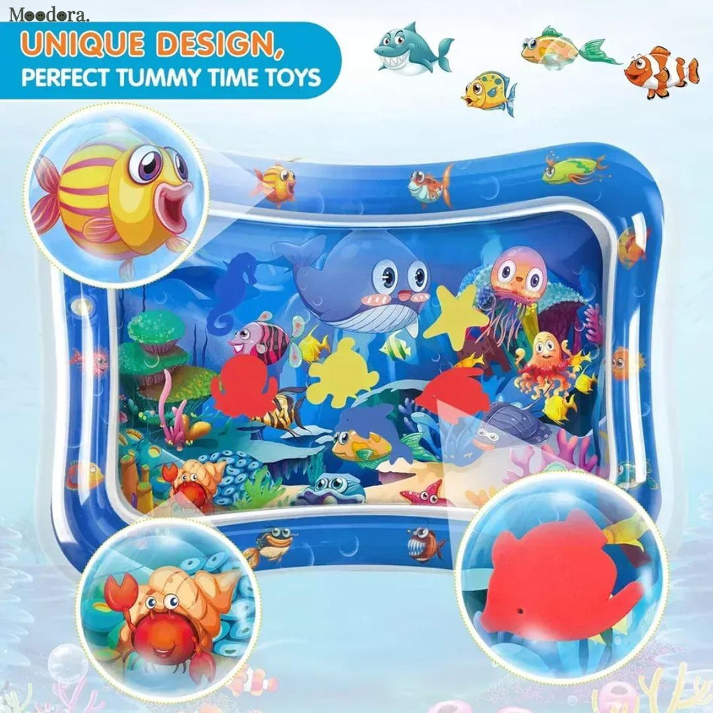 Moodora Baby Inflatable Water Play Mat – Tummy Time Fun