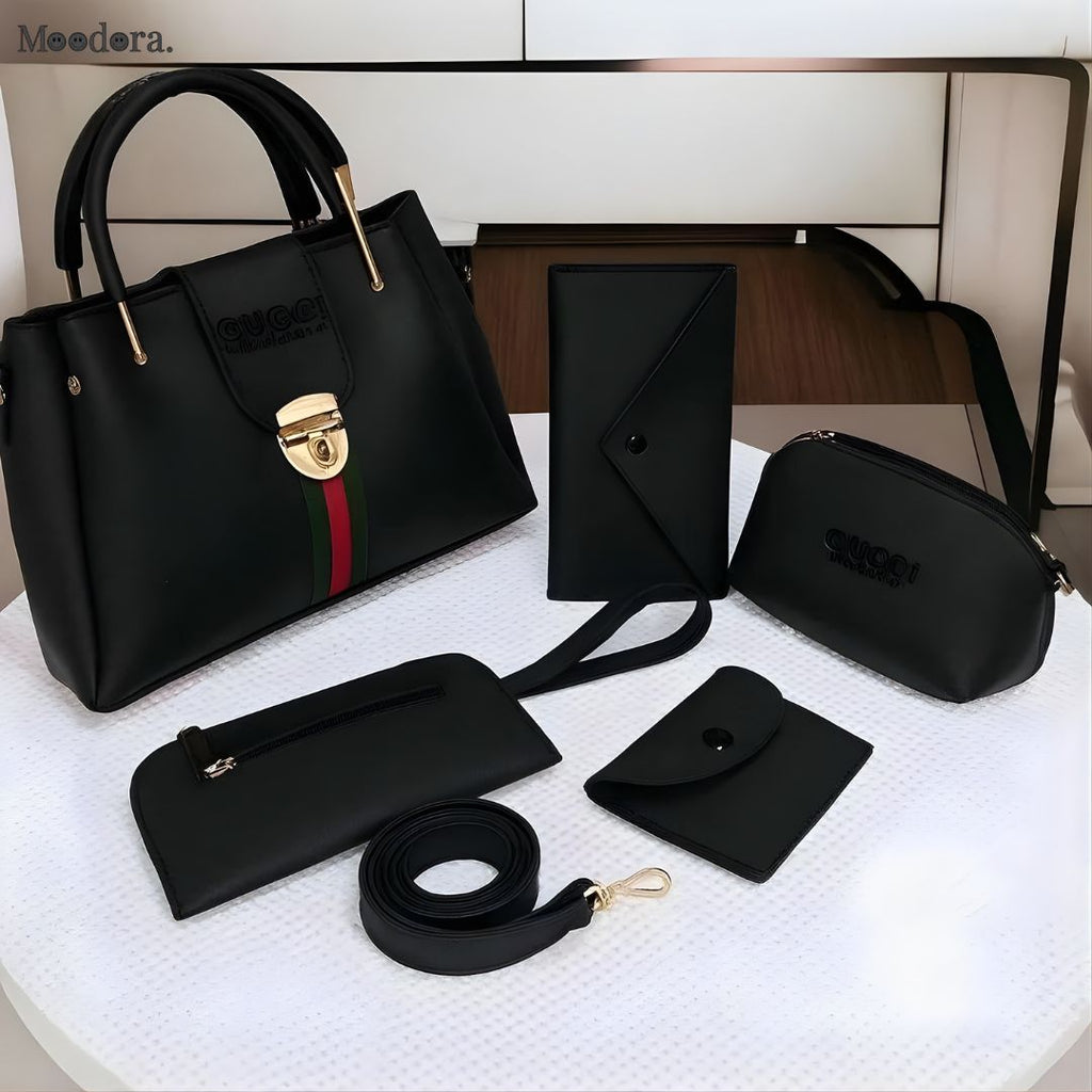 Moodora 5 Pieces Handbag Set