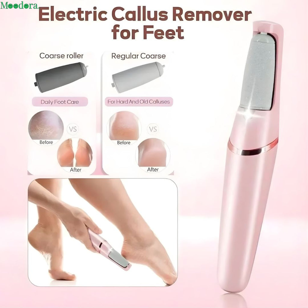 Moodora Rechargeable Callus Remover – Portable Foot Care Device