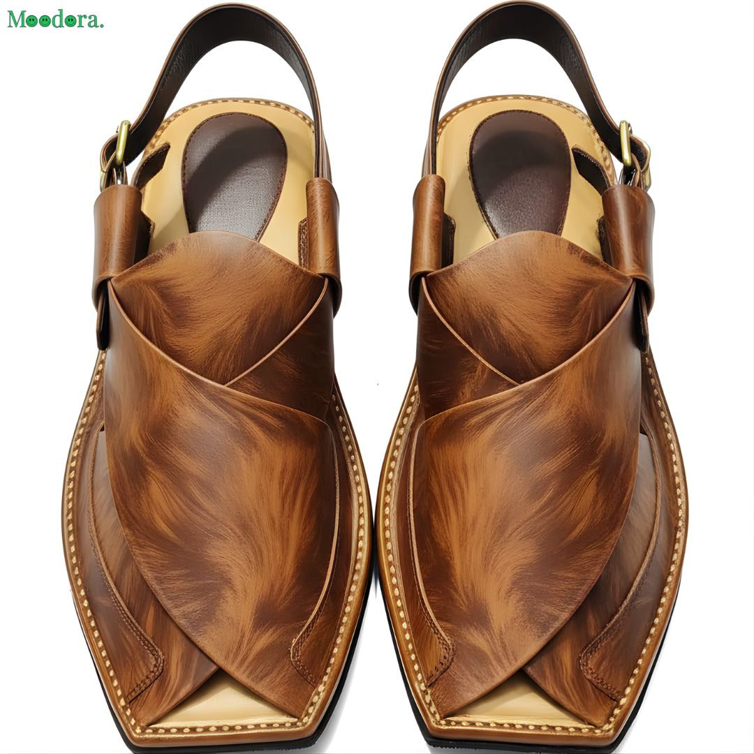 Moodora Peshawari Zalmi HP Shape Chappal – Babar Sher Color