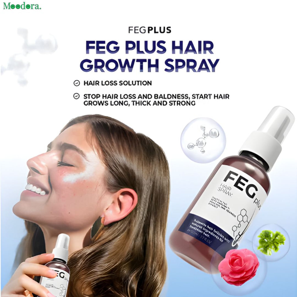 Moodora FEG Plus Hair Growth Spray 60ML – Anti Hair Fall & Follicle Support
