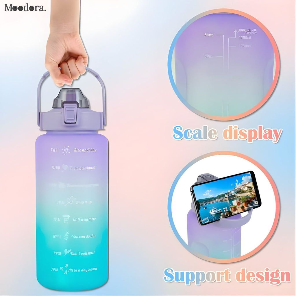 Moodora 3-Piece Sports Water Bottle Set