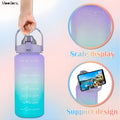 Moodora 3-Piece Sports Water Bottle Set