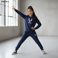 Moodora Kids Winter Tracksuit – Designer 2-Piece Sweatshirt & Trouser Set