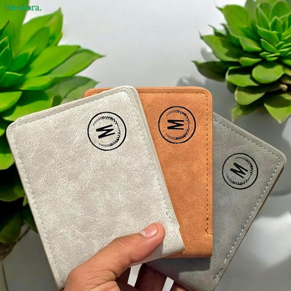 Moodora Men’s Premium Rubber Wallet | 6 Card Slots &amp; Dual Cash Compartments