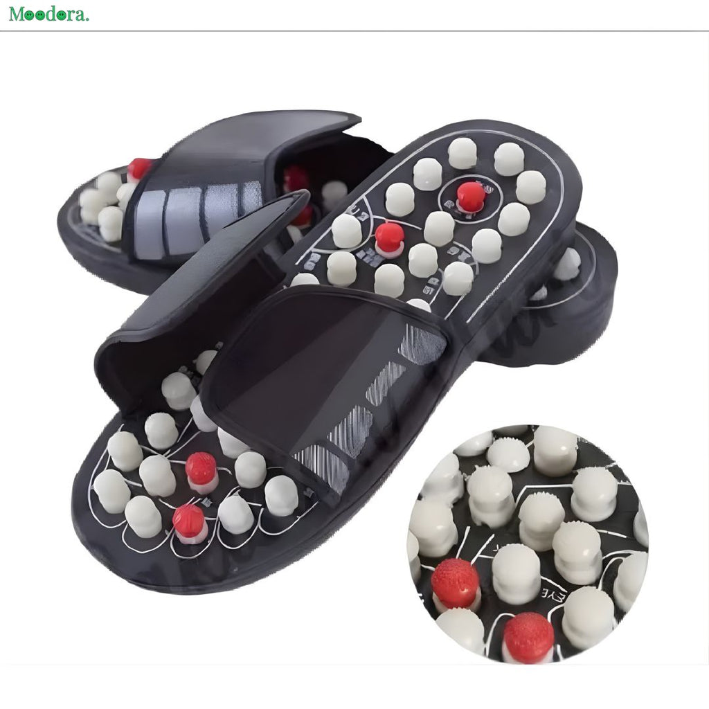Moodora Acupressure Massage Slippers – Reflexology Foot Therapy Sandals