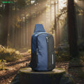 Moodora Blue & Black Sling Backpack