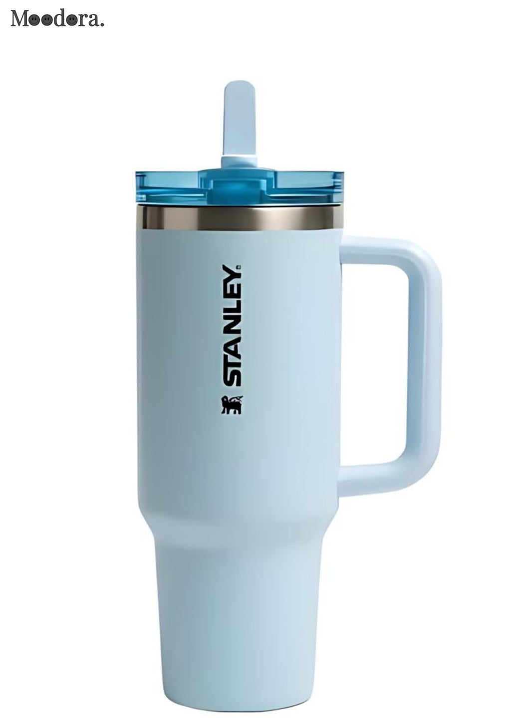Moodora 40oz (1200ML) Insulated Stainless Steel Flip Straw Tumbler with Handle