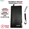 Moodora Balebaily Premium Black Long Wallet