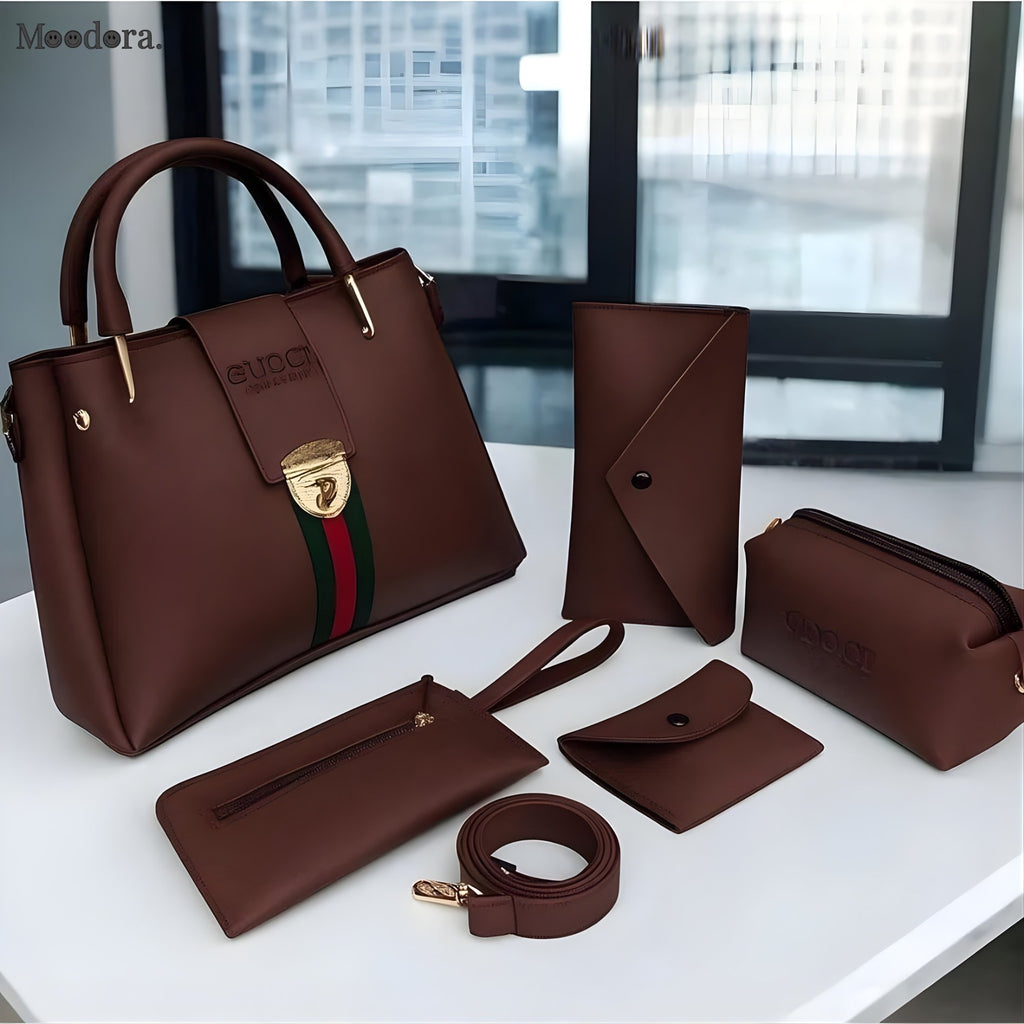 Moodora 5 Pieces Handbag Set