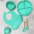 Moodora 6-Piece Silicone Baby Feeding Set – BPA-Free &amp; Suction Base