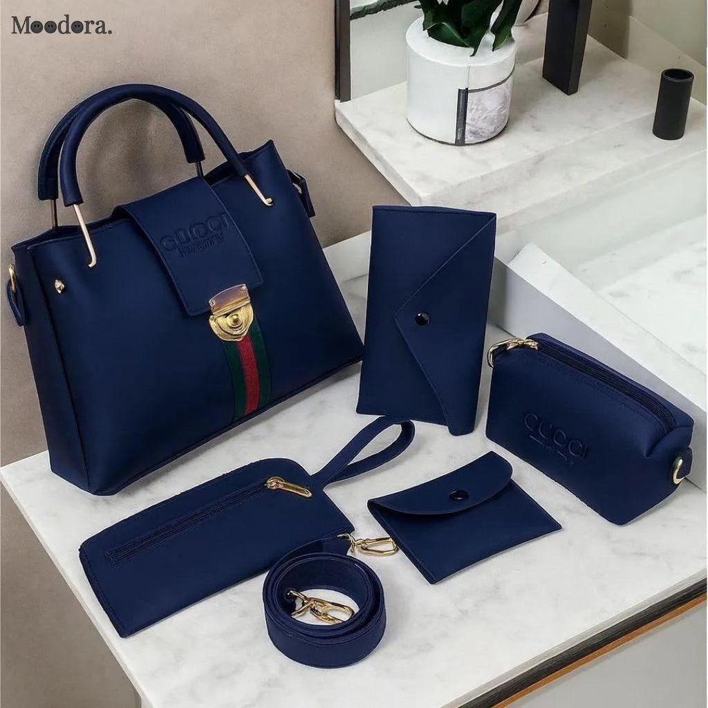 Moodora 5 Pieces Handbag Set