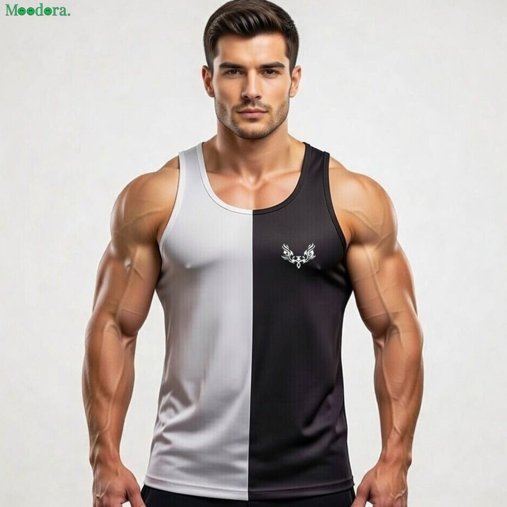 Moodora Men’s Printed Tank Sando – Pack of 2