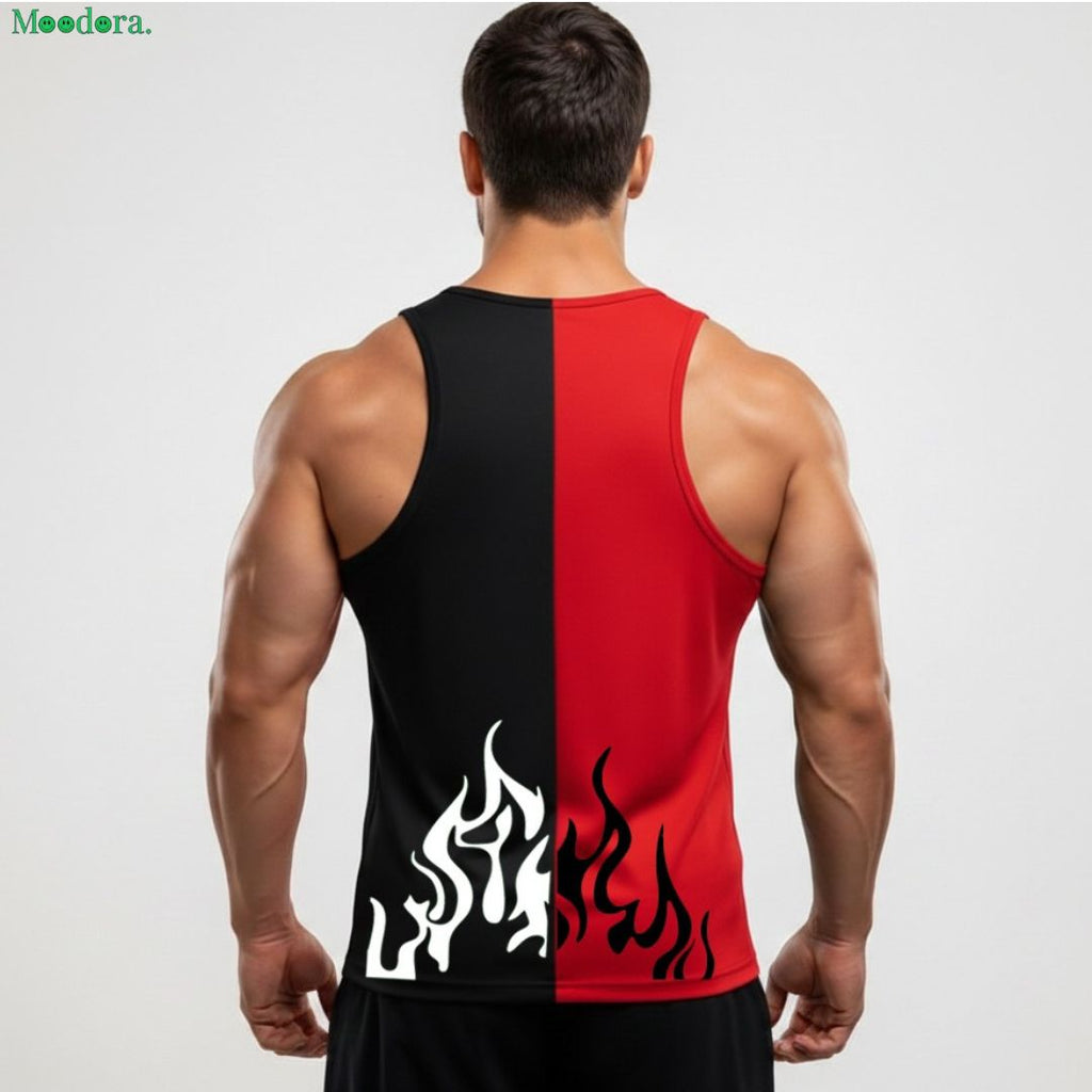 Moodora Men’s Printed Tank Sando – Pack of 2