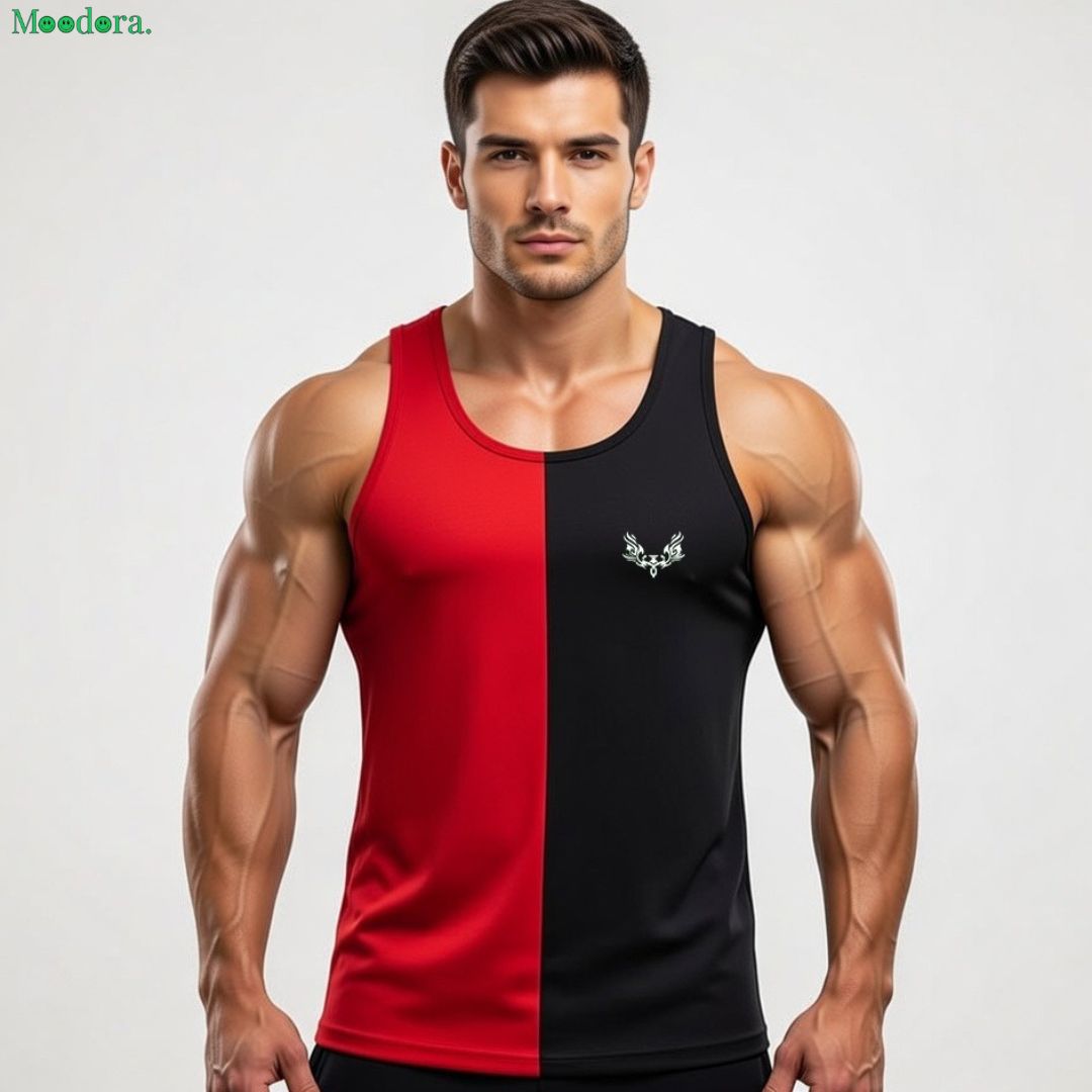 Moodora Men’s Printed Tank Sando – Pack of 2