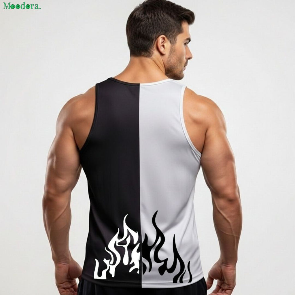 Moodora Men’s Printed Tank Sando – Pack of 2
