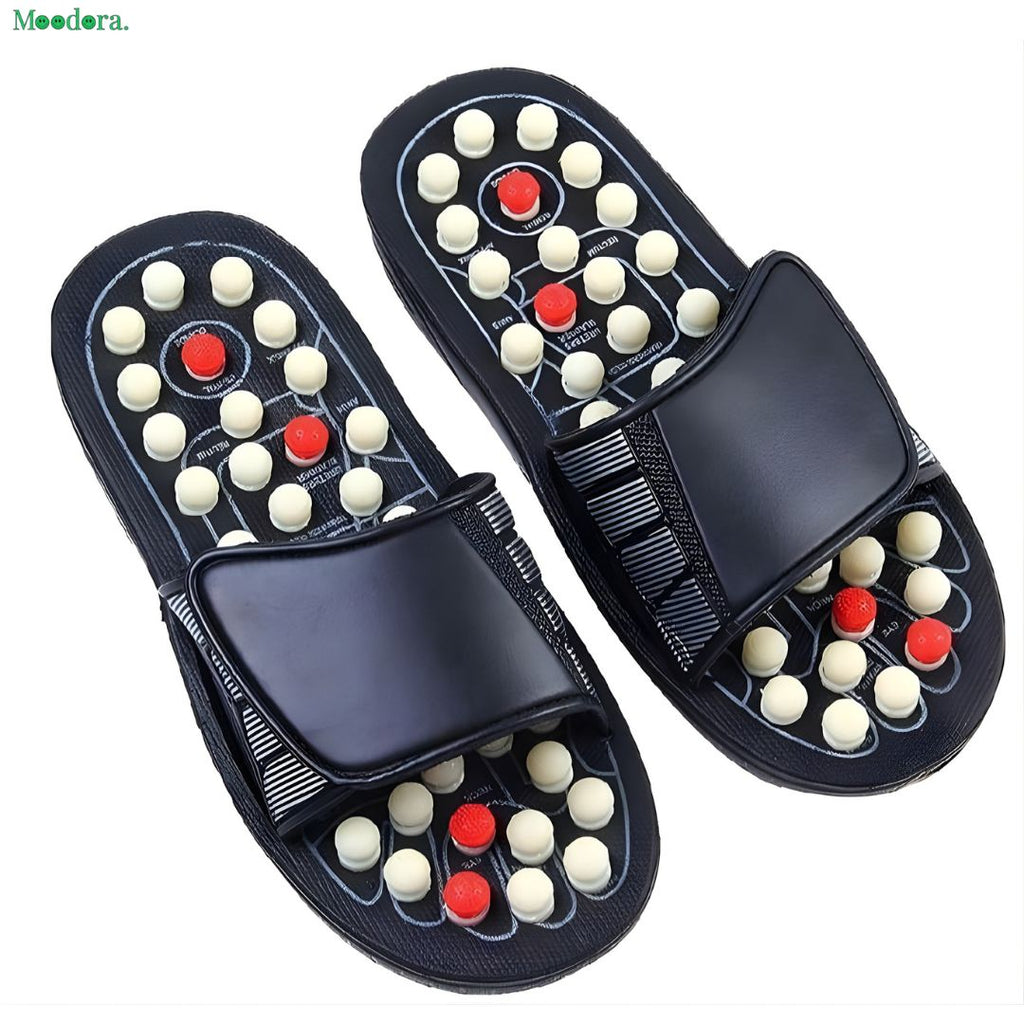 Moodora Acupressure Massage Slippers – Reflexology Foot Therapy Sandals