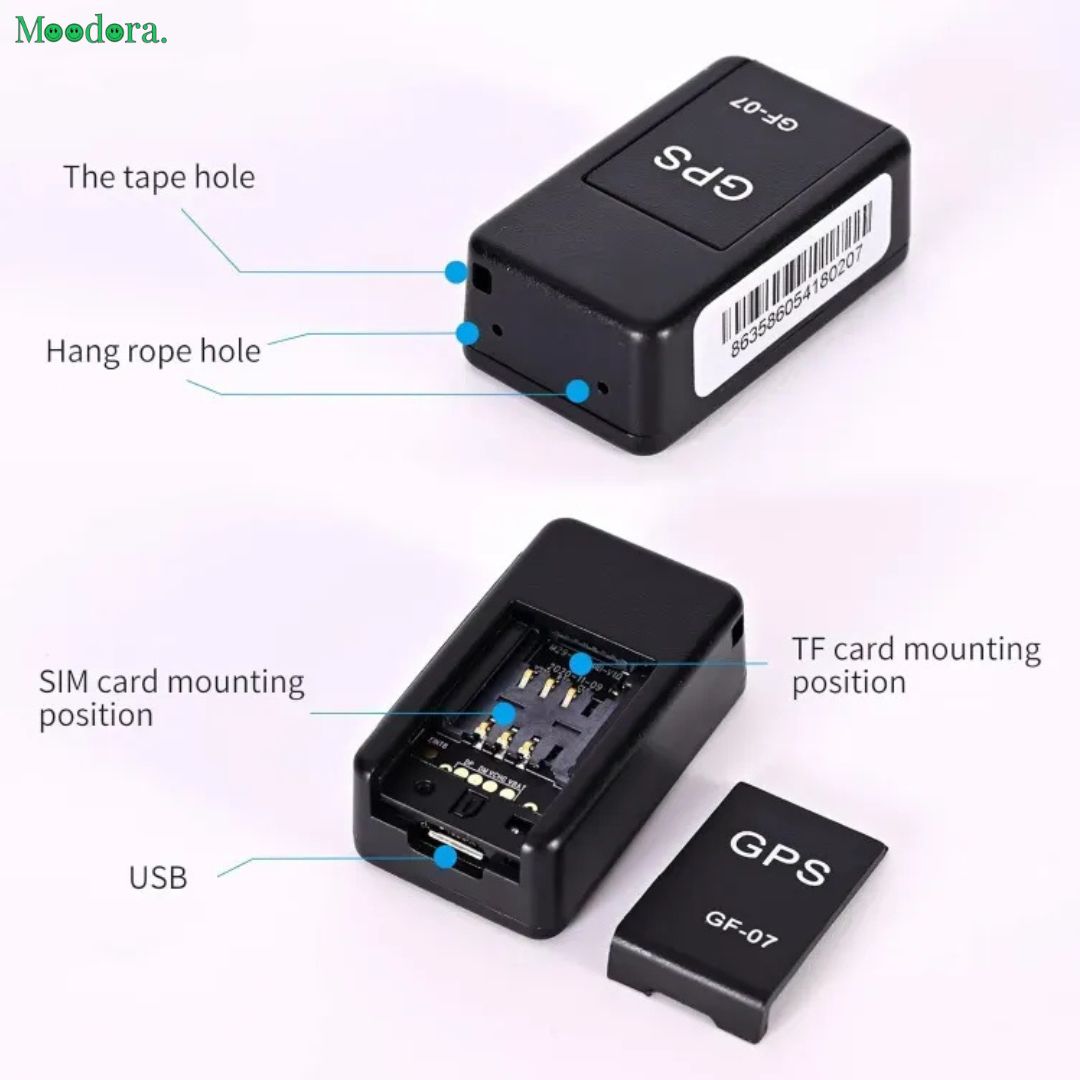 Moodora GF07 Mini Magnetic GPS Tracker – Wireless GSM Real-Time Tracking Device
