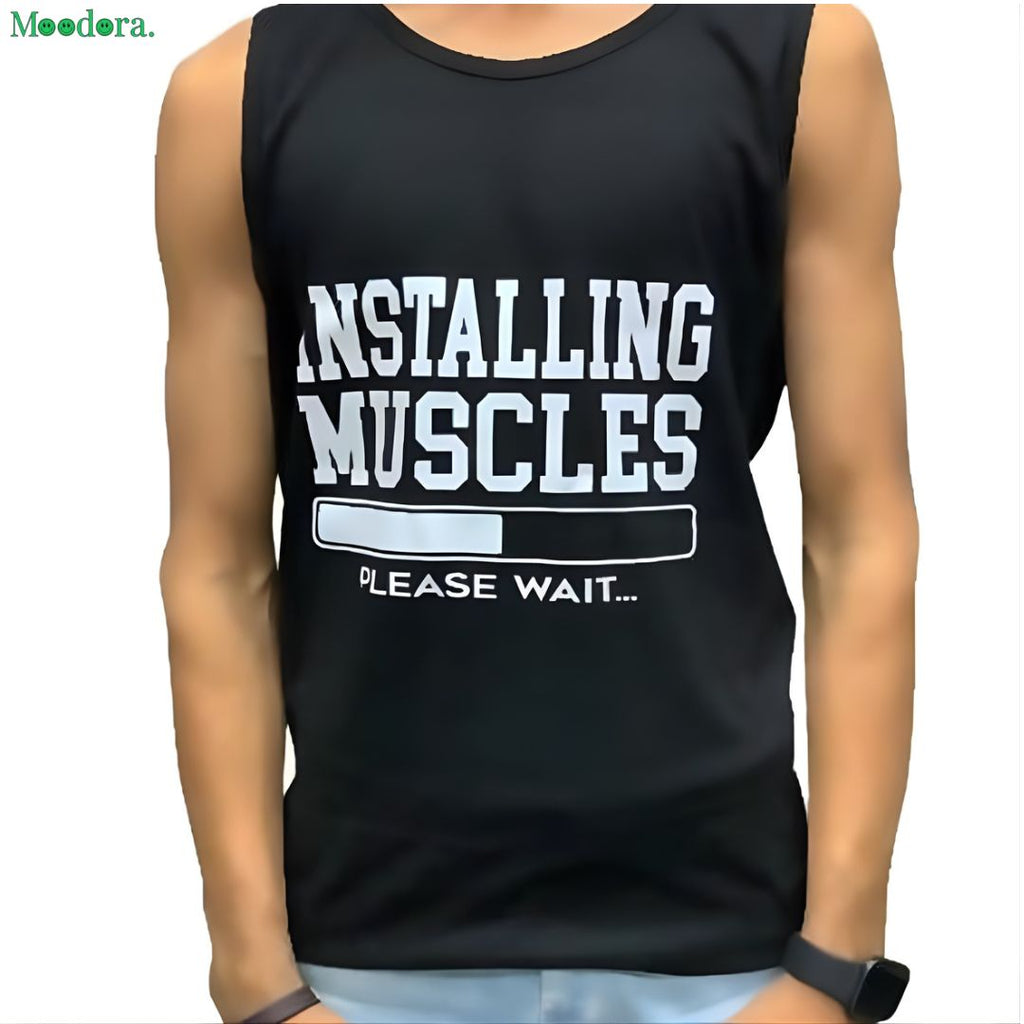 Moodora Pack of 3 Men’s Fitness Gym Sandos – Sleeveless Fashion Tops (Premium Quality)