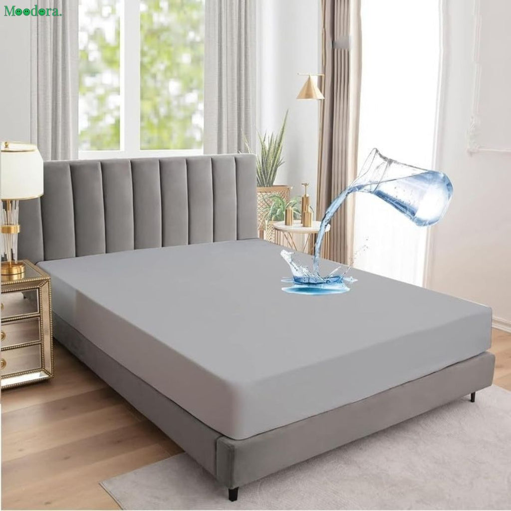 Moodora King Size Waterproof Mattress Cover – Soft &amp; Breathable Protection
