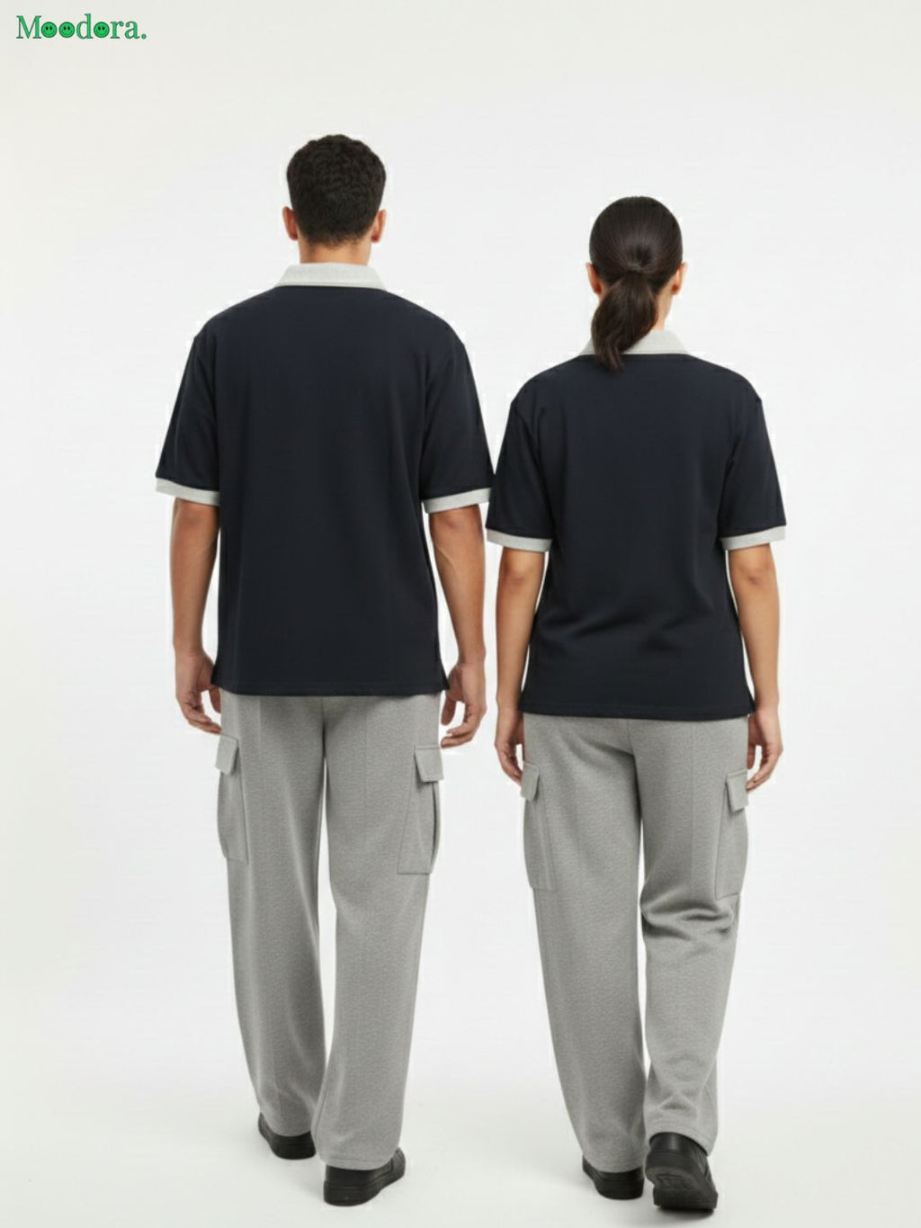 Moodora Men & Women Stylish Track Suit – Polo T-Shirt & Cargo Trouser Set