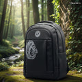Moodora Black Faux Leather Backpack with BMW Logo