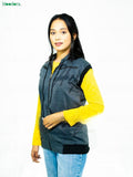 Moodora Winter Collection Dark Grey Sleeveless Jacket for Women