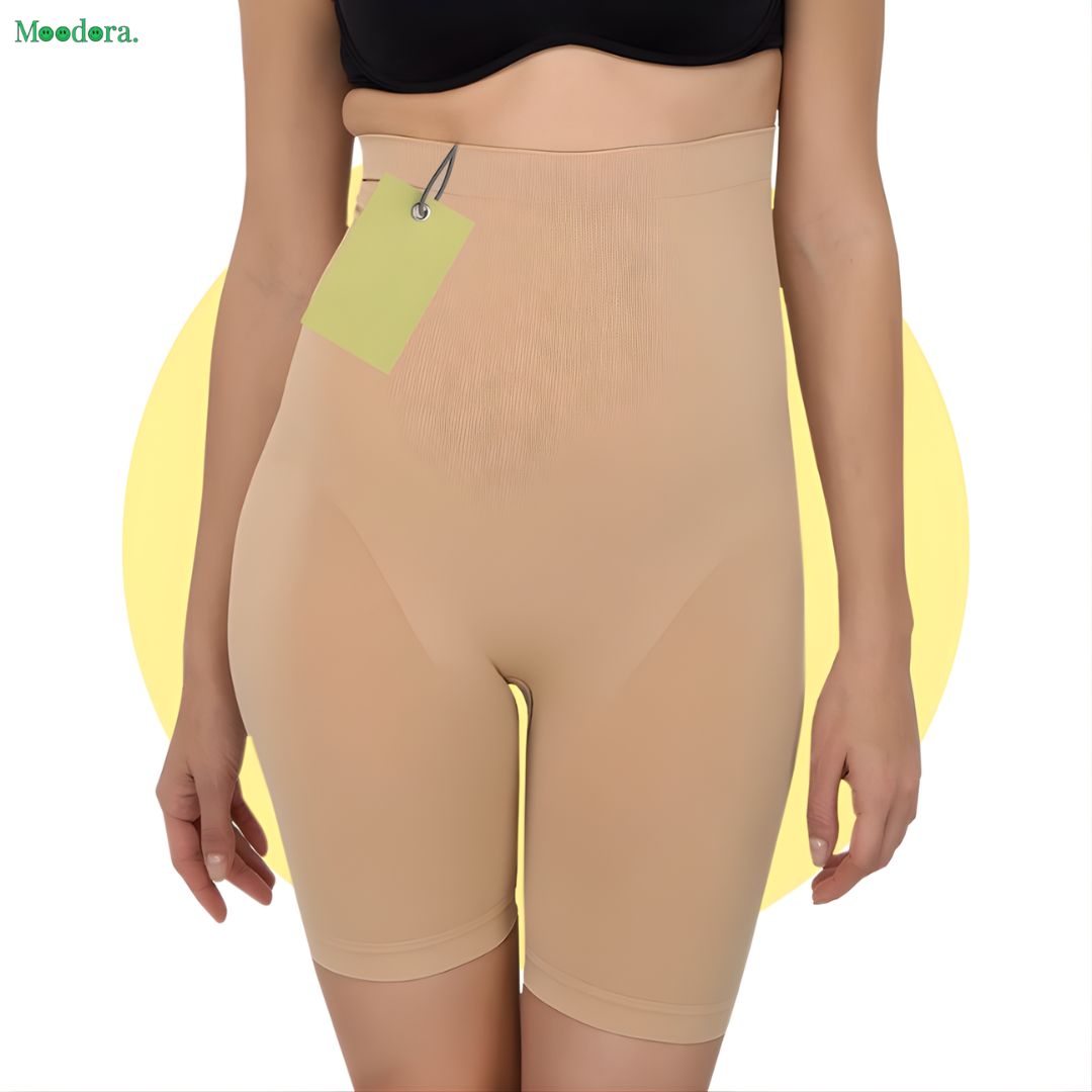 Moodora High Waist Full Body Shaper – Tummy Control &amp; Slimming Shorts