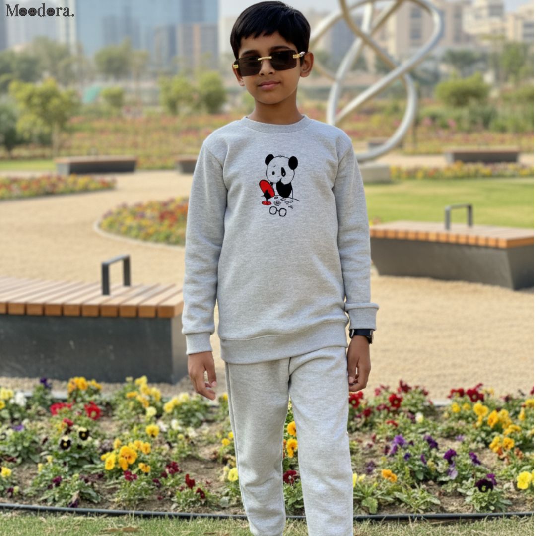 Moodora Kids & Baby Winter Tracksuit – Imported Sweatshirt & Pajama 2-Piece Set